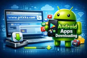 Android apps downloading.