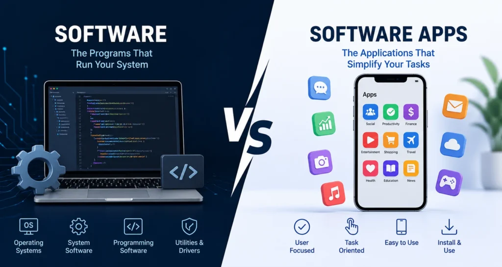 software vs software apps