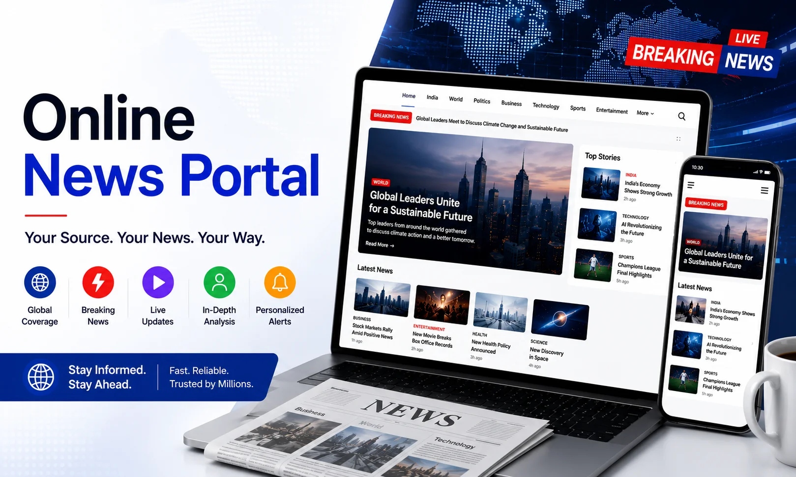 Online news portal